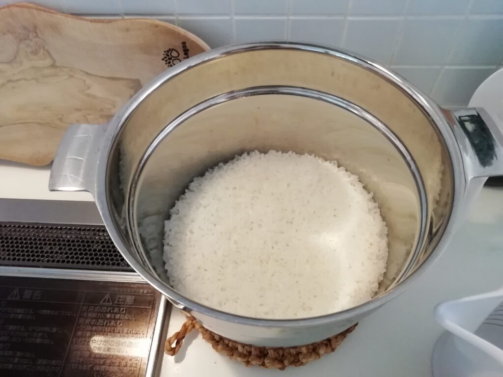 ご飯鍋 炊きあがり